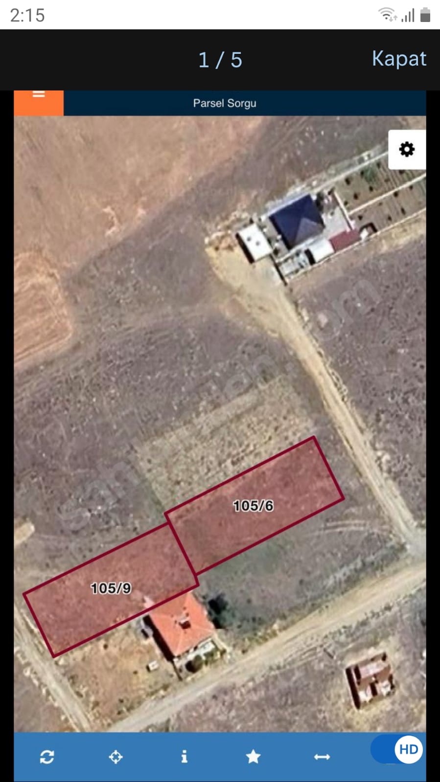 KIZILAY MADEN SUYU MEVKİİNDE SATILIK 4 ADET ARSA