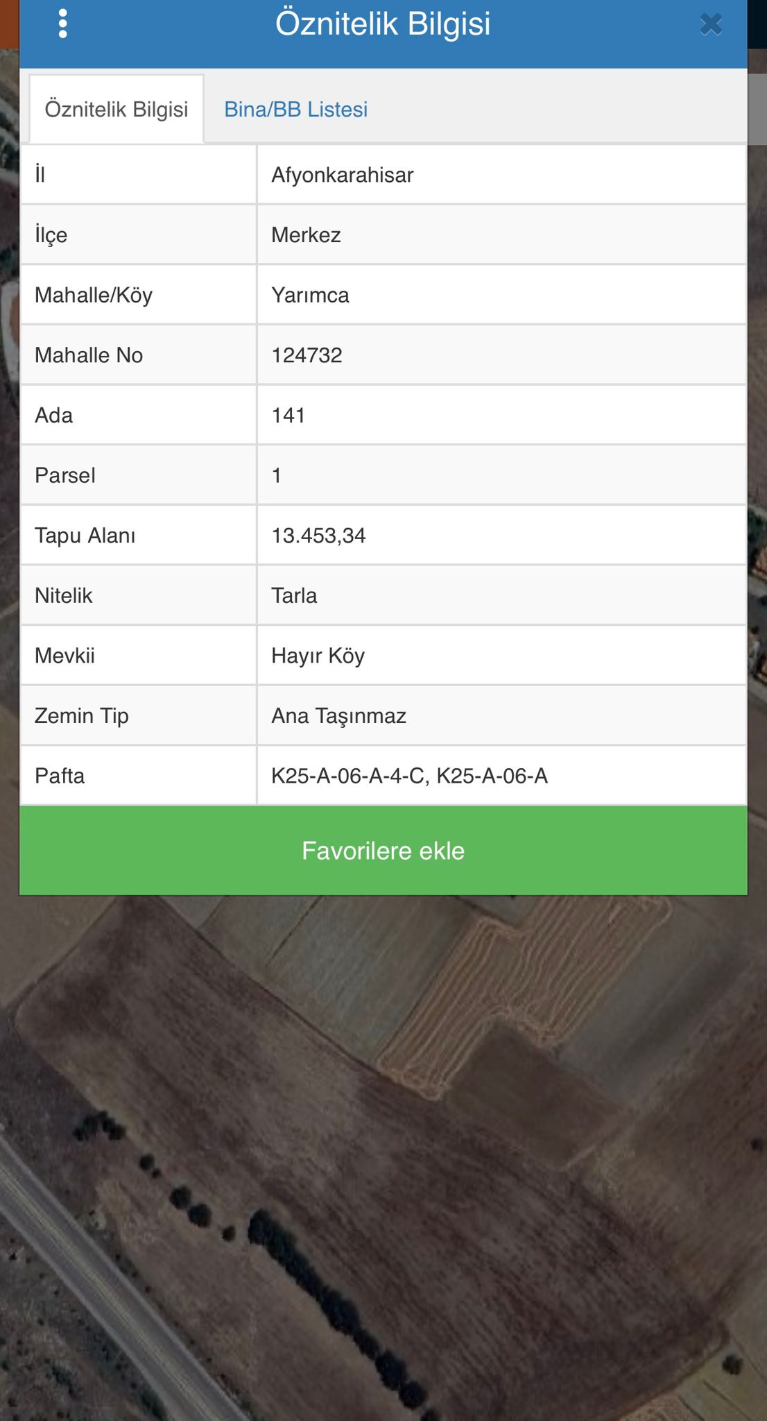 GAZLIGÖL EMLAKTAN SATILIK TARLA